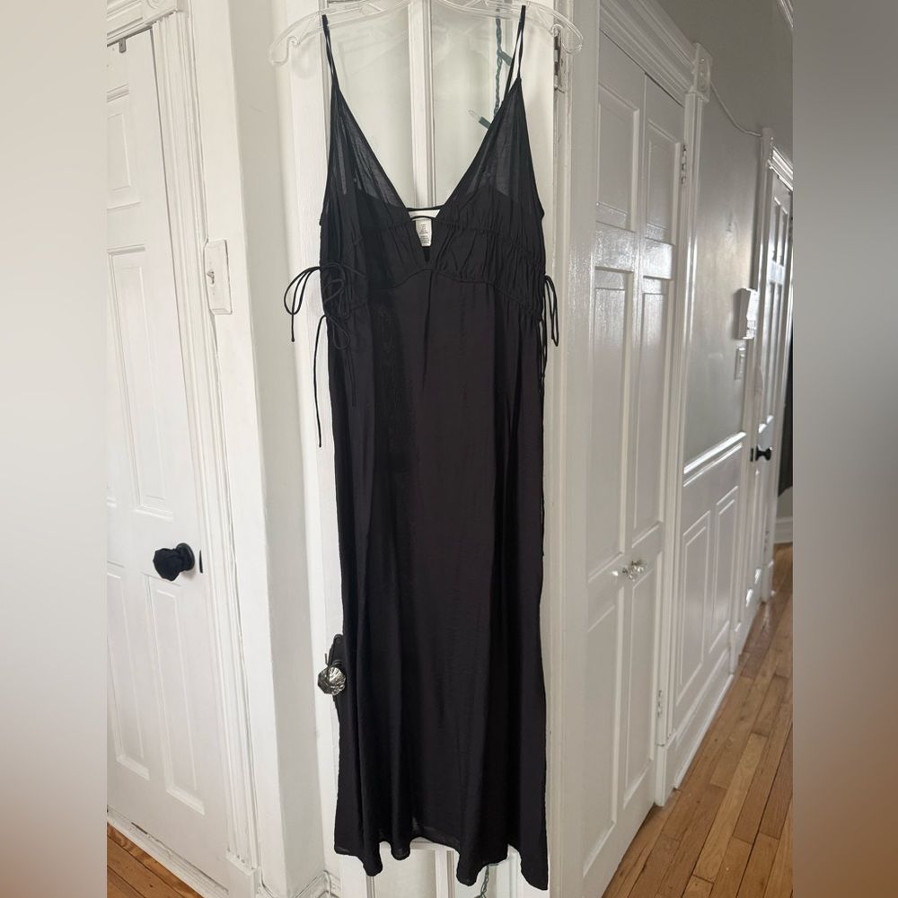 Side tie maxi dress
